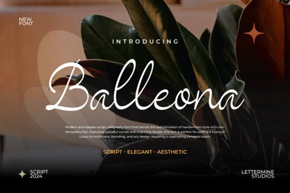 Balleona Font: A Graceful Script for Editorial Design