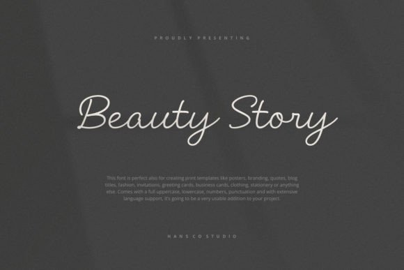 Beauty Story: A Font Built for Branding Stories