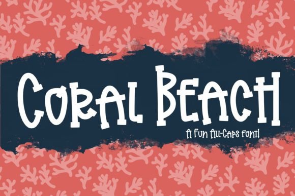 Coral Beach: Your Playful Display Font for Digital Designs