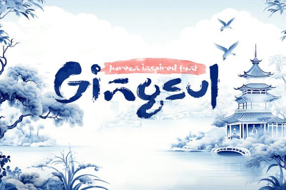 Gingsul: A Brush Font for Handmade Beauty
