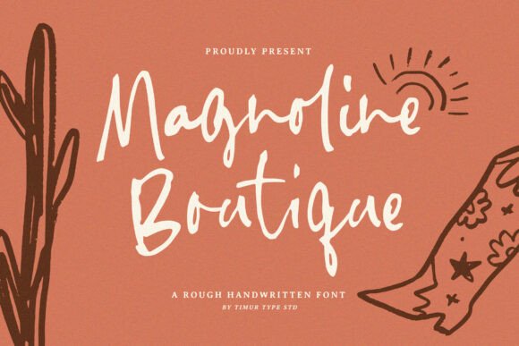 Magnoline Boutique Font: Crafting with Handwritten Charm