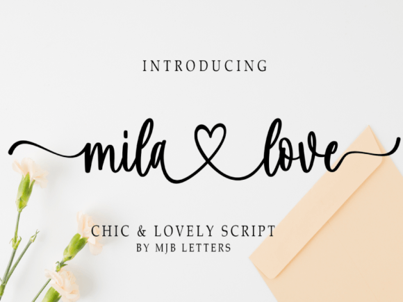 Mila Love: An Elegant Script Font for Digital Branding