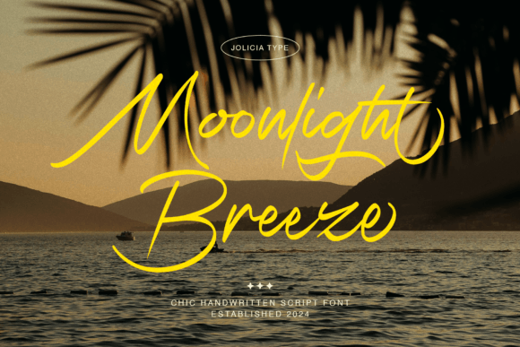 Moonlight Breeze: A Script Font for Elegant Editorial Moments