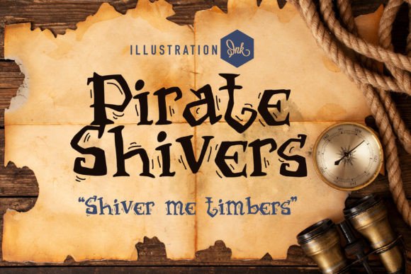 Pirate Shivers: A Display Font for Digital Brand Character
