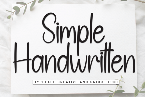 Simple Handwritten: A Font That Designs With You