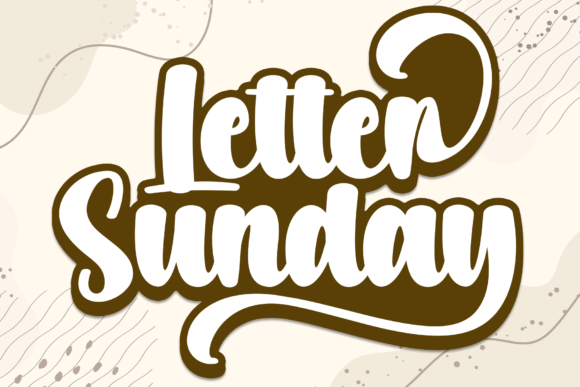 The Letter Sunday Font for a Consistent and Friendly Brand Identity